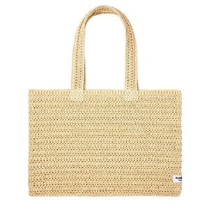 Burberry Wicker Straw Beach Tote Bag